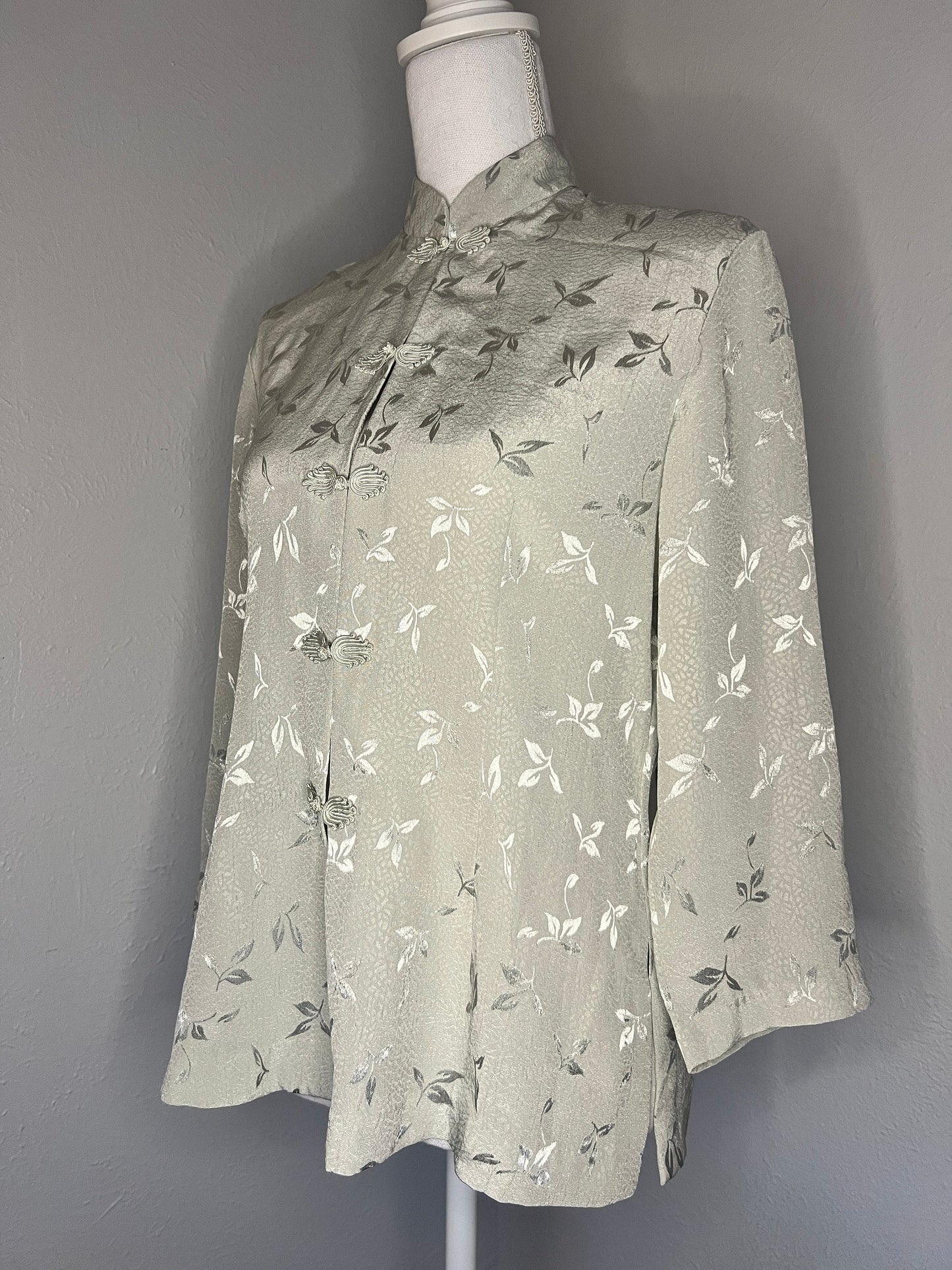 silk seafoam eastern vintage kimino