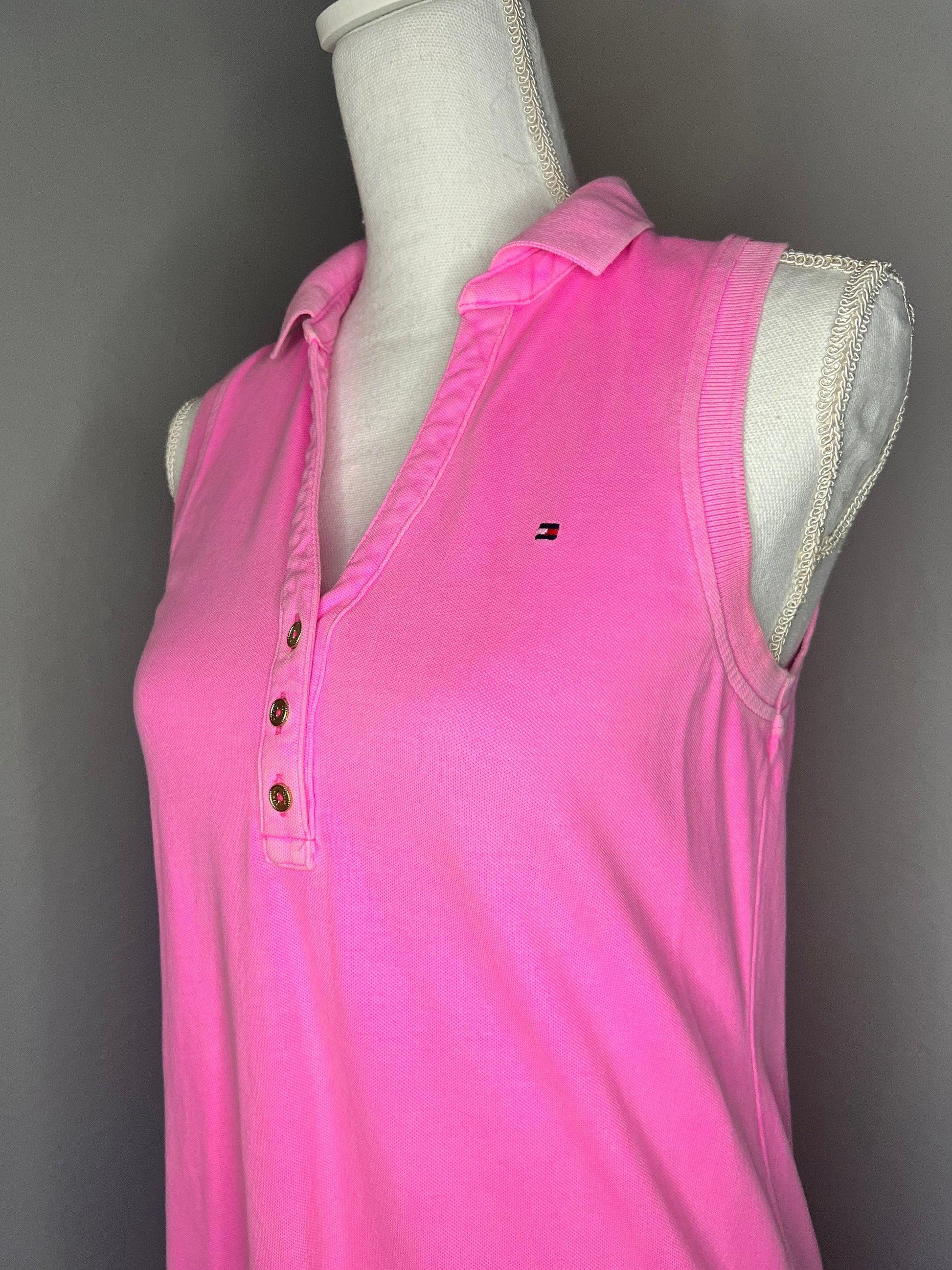 2K Vintage Tommy Hilfiger Polo Dress - S - Pink