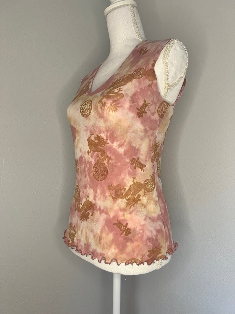 2K Vintage Sleeveless Top - Large - Pink