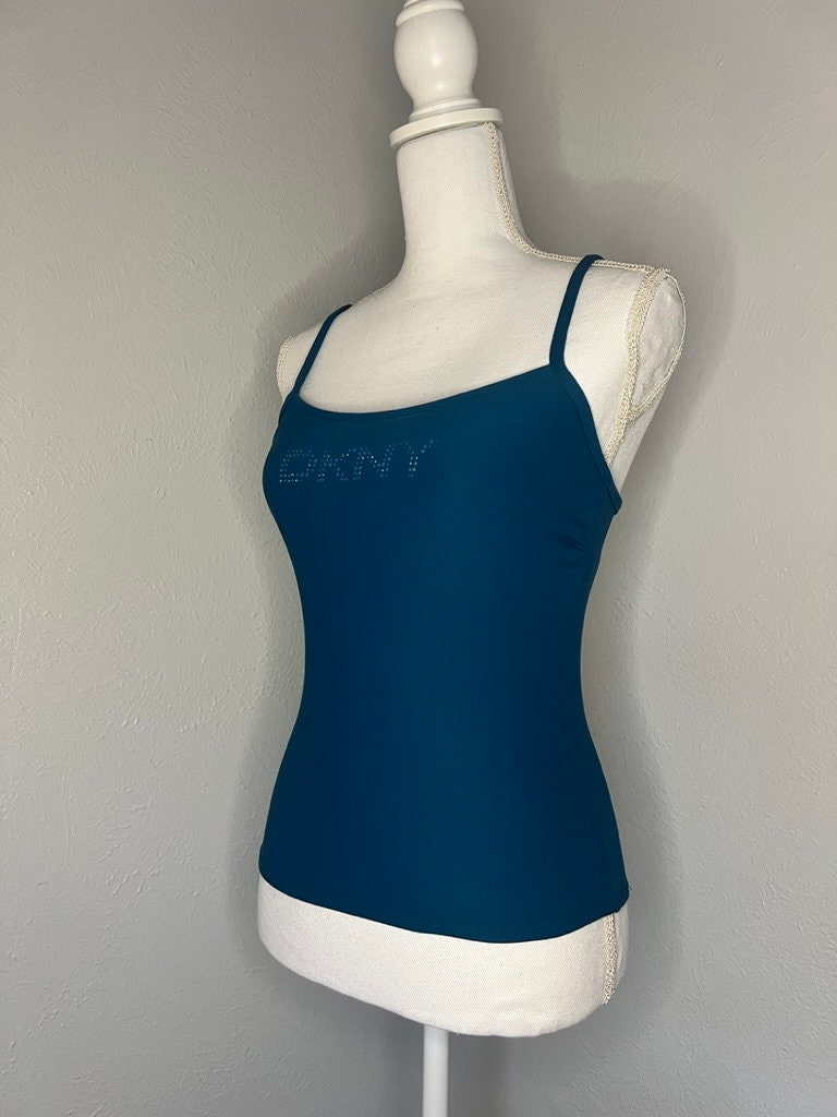 2K Vintage DKNY Jewel Tank - M/L - Blue