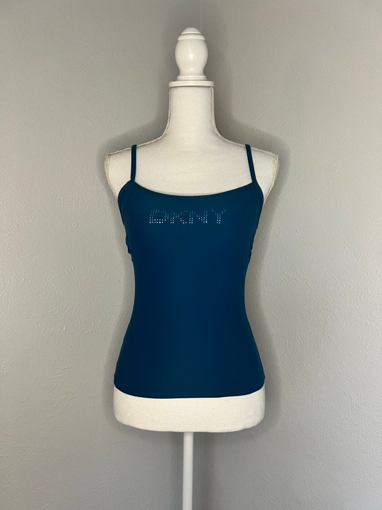 2K Vintage DKNY Jewel Tank - M/L - Blue