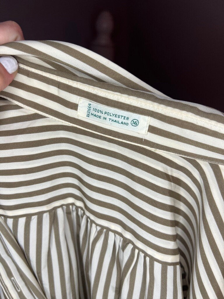 Vintage Blouse - M - Striped