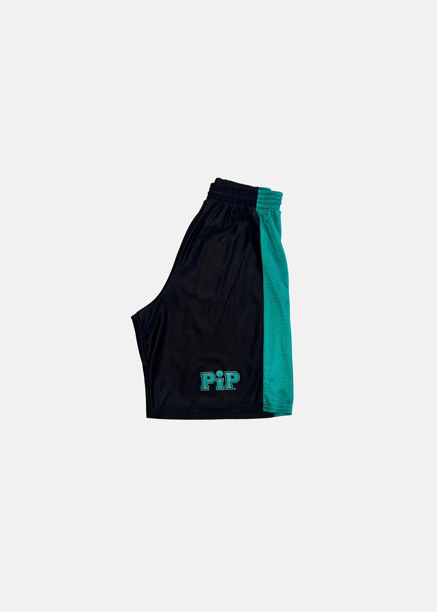 Vintage Athletic Shorts with Teal Accents - XS