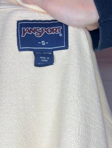 Y2K Vintage JanSport Zip Sweatshirt - Univerisity of Southern California - S - Yellow