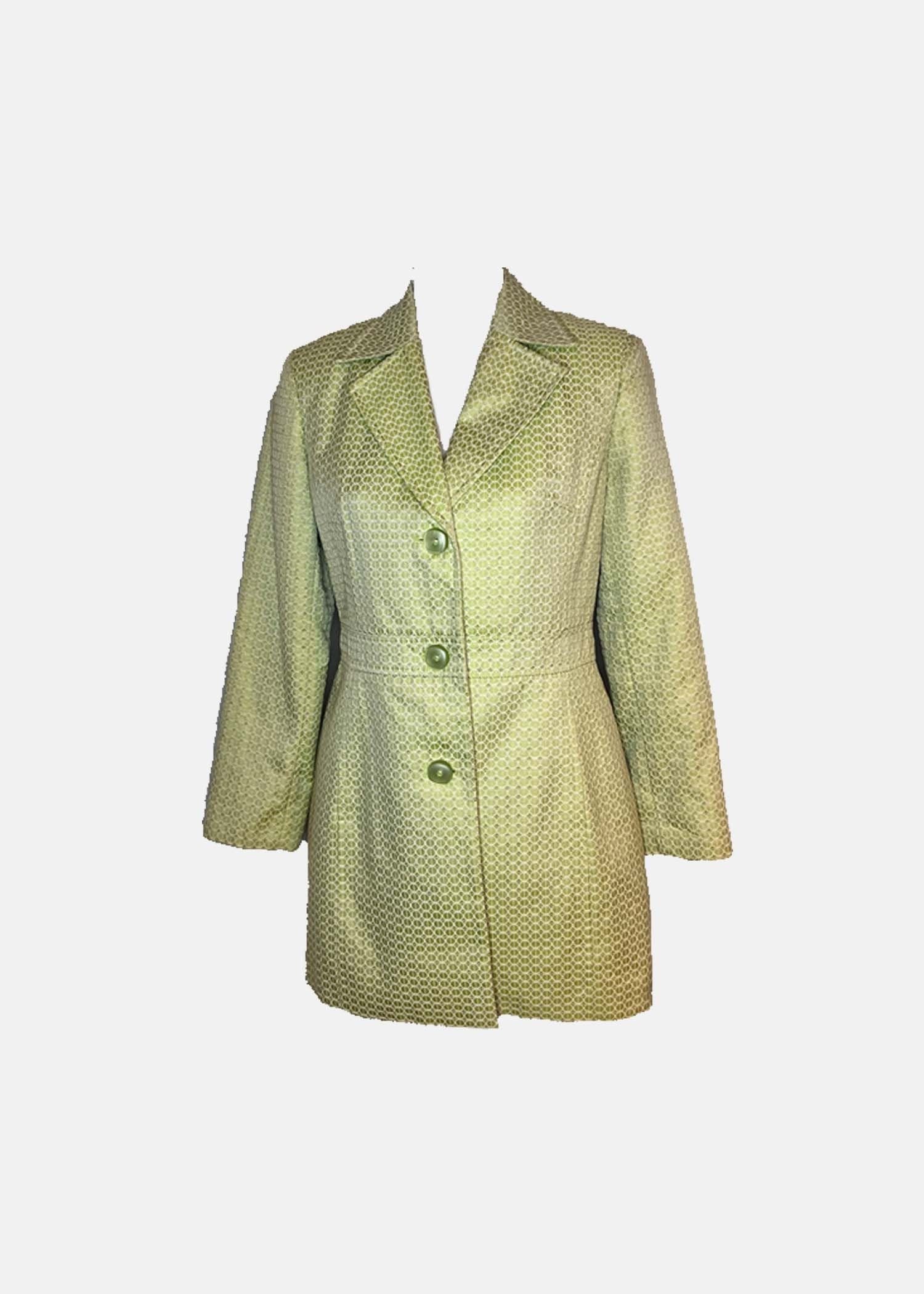 Vintage '90s Blazer Dress - S/M (6P) - Mint Green